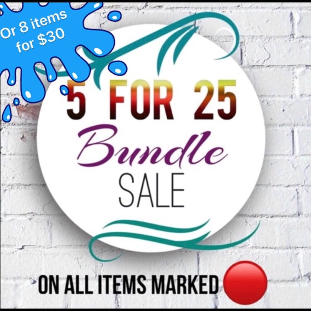 ๐ด 5 for $25 or 8 for $30 Big Bundle Sales - Picture 1 of 2